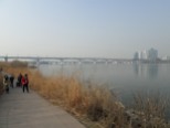 Biking along Han River